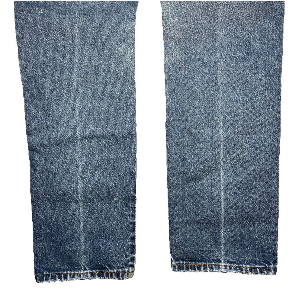 Vintage 90s Wrangler 12MWZG High Waist Cowgirl Wedgie Jeans Straight Sz 5/6 x 30 - Picture 12 of 14